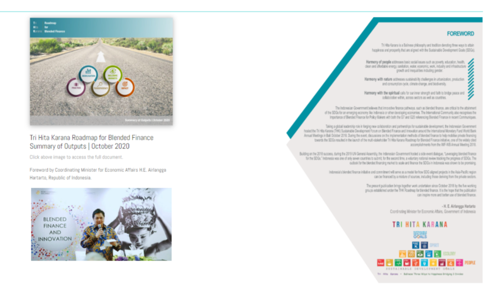 15 Oct 2020 | Tri Hita Karana Roadmap on Blended Finance Virtual Meeting