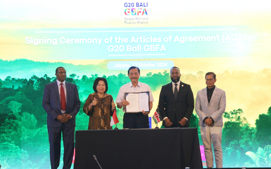 17 Oct 2024 | G20 Bali Global Blended Finance AoA Signing Ceremony and Roundtable