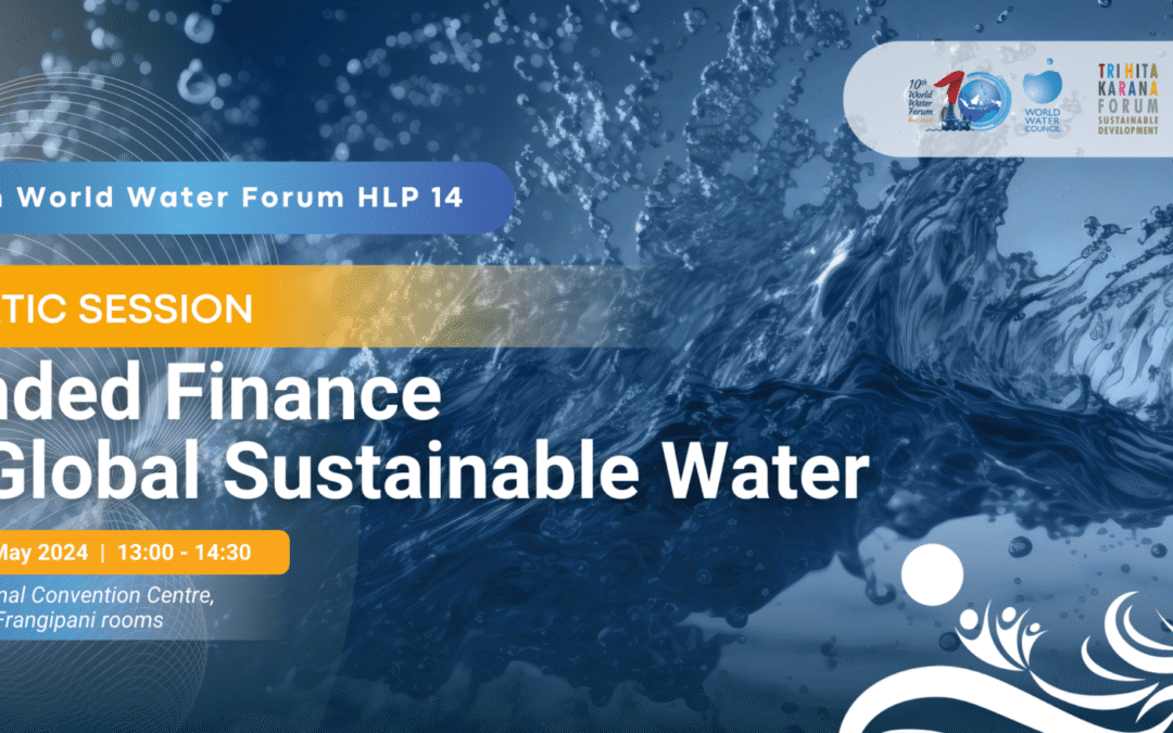 21 May 2024 | 10th World Water Forum in Bali,  High-Level Panel Session “Blended Finance for Global Sustainable Water”